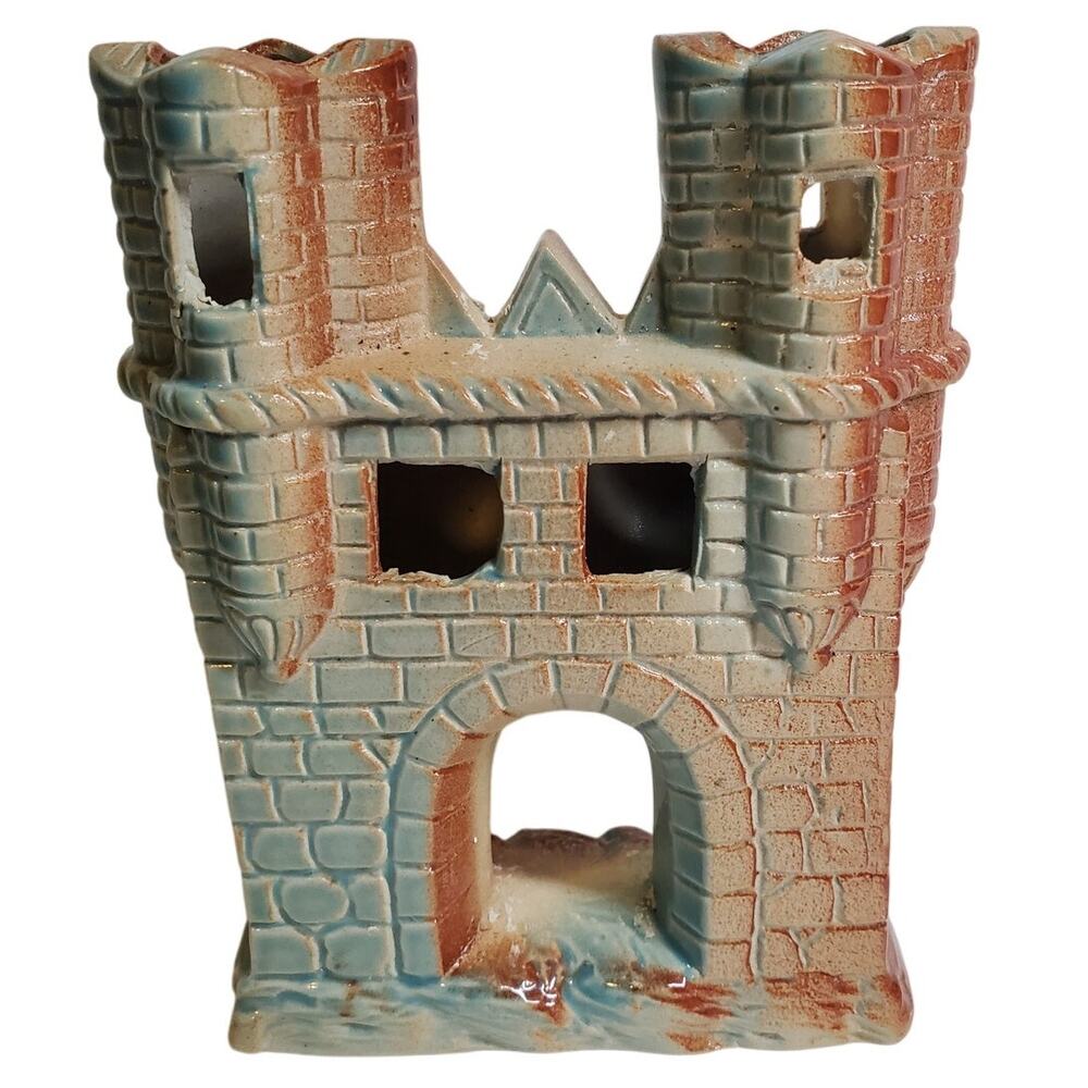 Castle Gate Ceramic Figurine - 5" Made in Japan